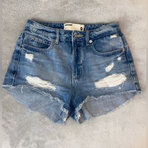 Garage High Waisted Denim Shorts size 0